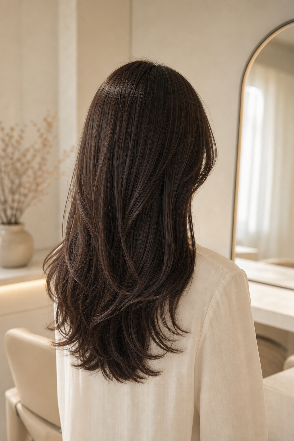 艶のあるロングヘアスタイル